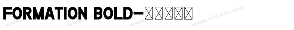 Formation Bold字体转换